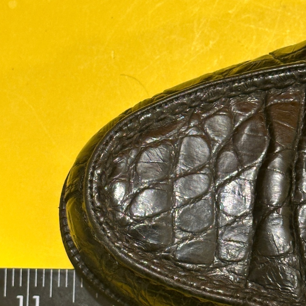 Polo by Ralph Lauren Women Black Crocodile-Embossed Loafers - Picture 9 of 15